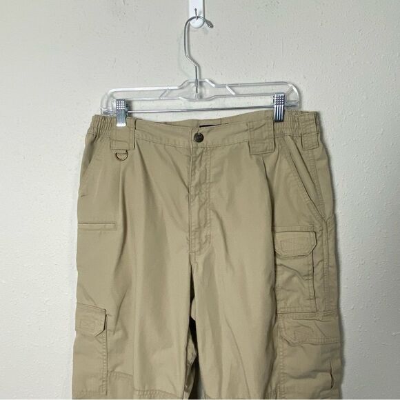 5.11 Tactical Khaki Cargo Workwear Straight Leg Pants Men's Size 36/30 - Picture 9 of 15